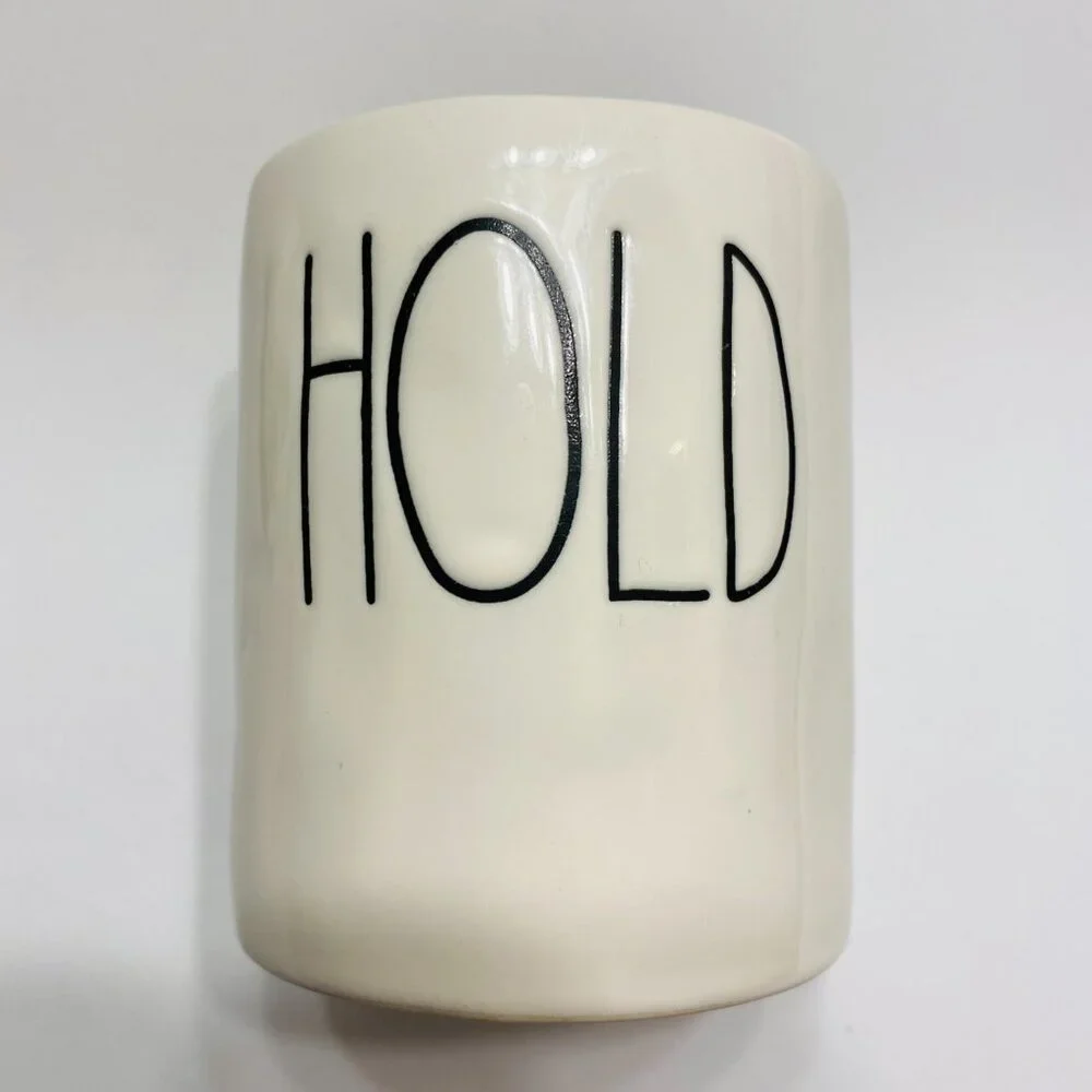 Rae Dunn Storage Jar with Lid, 5 1/2 inches, Farmhouse Decor, HOLD graphic